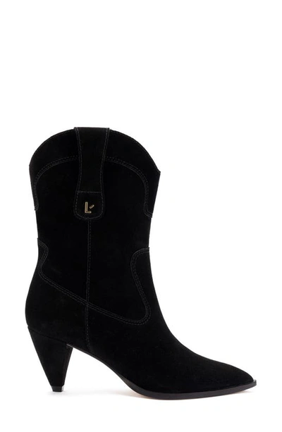 Shop Larroude Thelma Western Boot In Black
