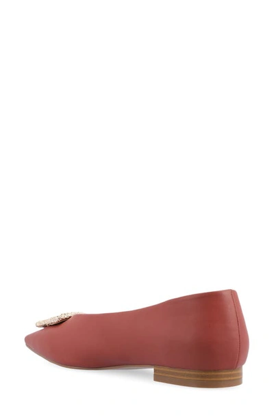 Journee Collection Elown Tru Comfort Flat In Clay