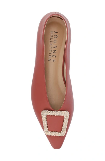 Journee Collection Elown Tru Comfort Flat In Clay
