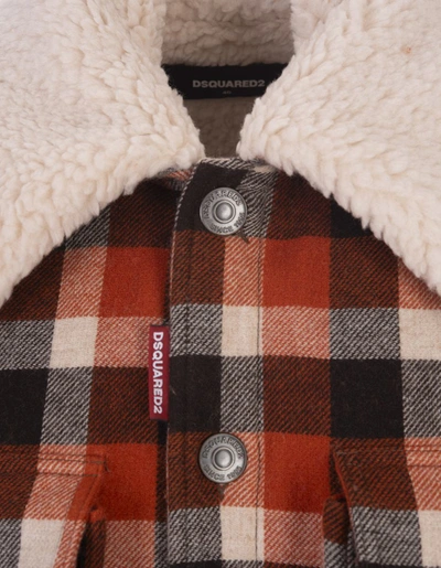 Dsquared2 Check-pattern Jacket In Multicolour