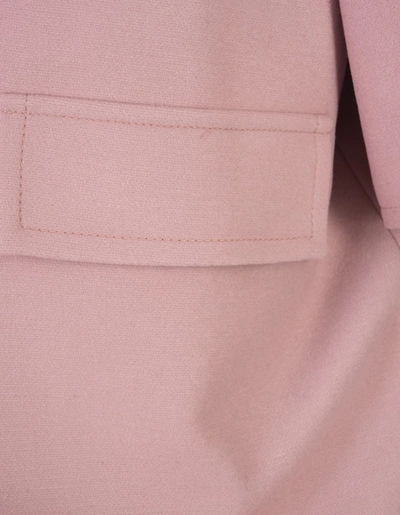 Shop Gianluca Capannolo Wool Midi Coat In Pink