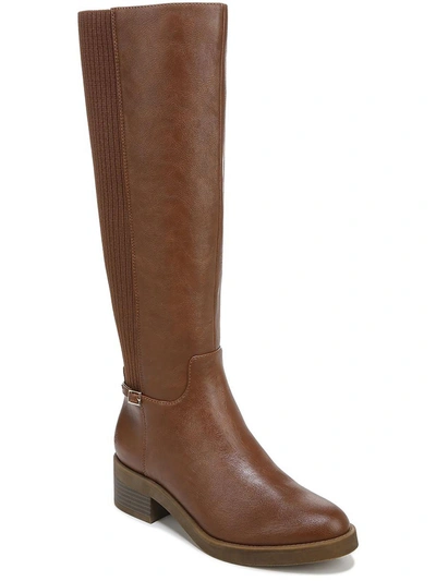 Shop Lifestride Bristol Womens Faux Leather Zipper Knee-high Boots In Brown