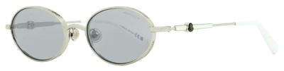 Shop Moncler Unisex Tatou Sunglasses Ml0224 16c Palladium/white 52mm In Multi
