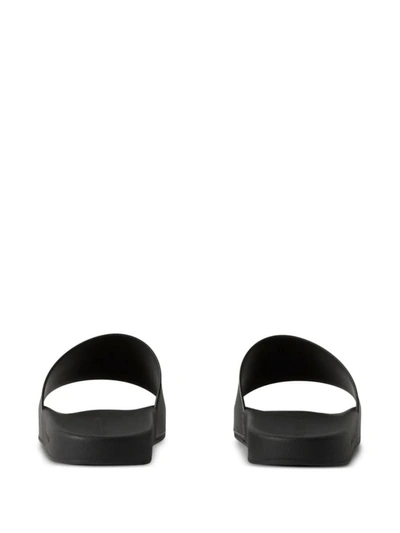 Shop Burberry Sandals In Black Check