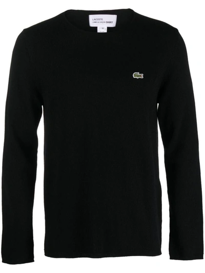 Shop Comme Des Garçons Wool Sweater In Black