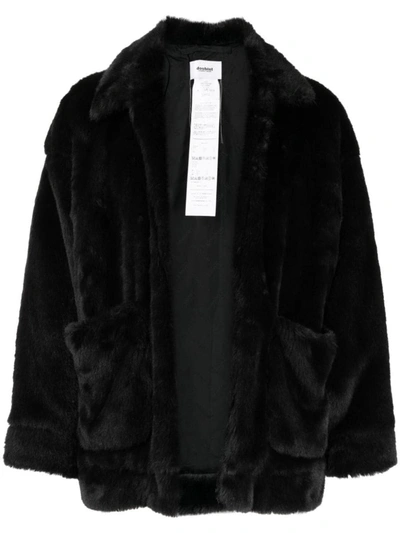 Shop Doublet Faux Fur Jacket In Black