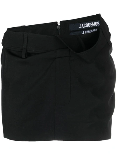Shop Jacquemus Bahia Mini Skirt In Black