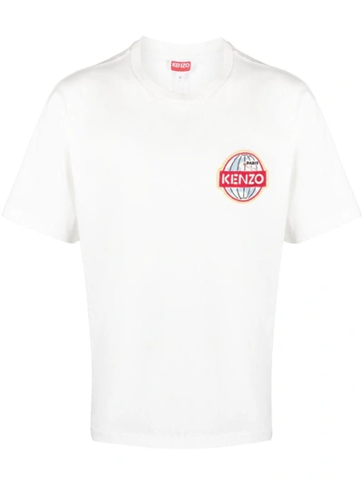 Shop Kenzo Glove Oversize Cotton T-shirt In White