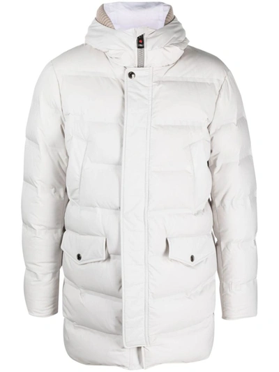 Shop Kired Reus Hooded Down Jacket In Beige