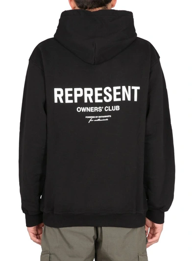 Shop Represent Hoodie In Black