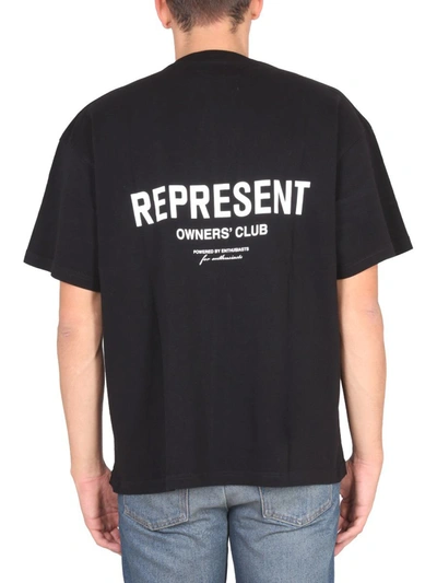 Shop Represent Logo Print T-shirt In Black