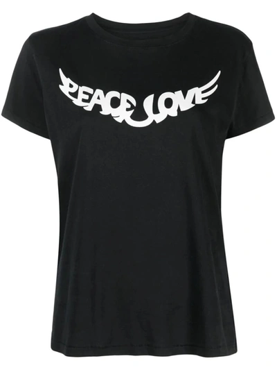 Shop Zadig & Voltaire T-shirts And Polos In Black