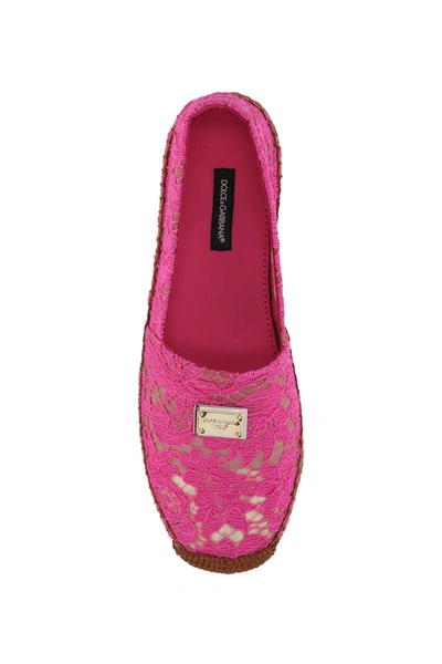 Shop Dolce & Gabbana Flat Shoes In Fuchsia