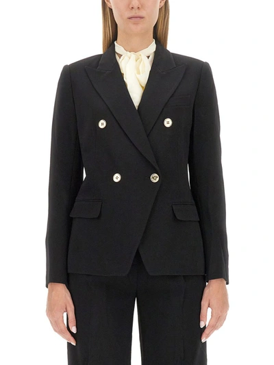 Shop Michael Michael Kors Double-breasted Jacket In Black