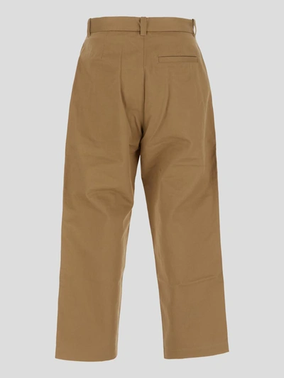 Shop Oamc Trousers In Beige