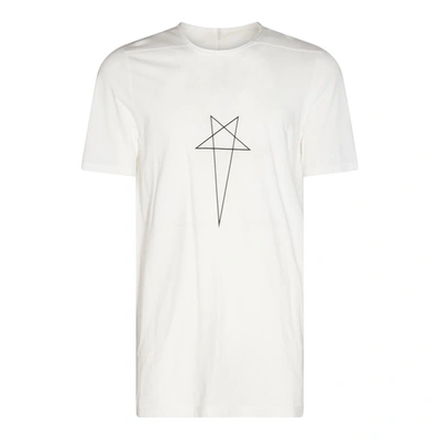 Shop Rick Owens Drkshdw T-shirts And Polos In Milk
