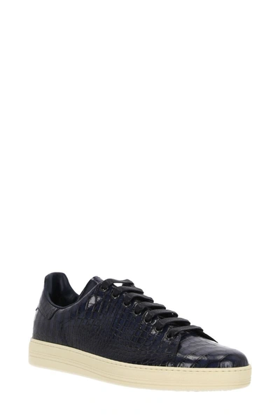 Shop Tom Ford Sneakers In Sapphire