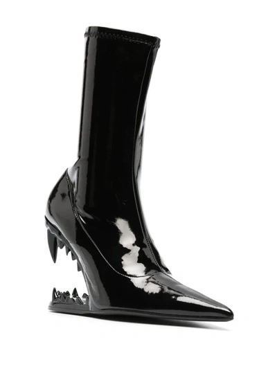 Shop Gcds Morso 120mm Ankle Boots In Black