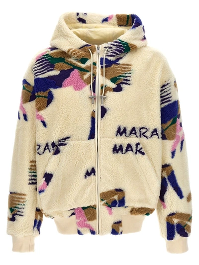 Shop Isabel Marant 'mikori' Coat In Multicolor