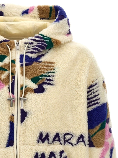Shop Isabel Marant 'mikori' Coat In Multicolor