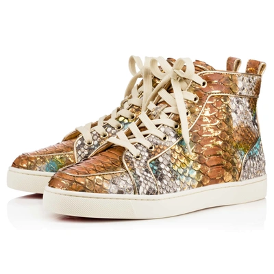 Christian Louboutin Rantus Orlato Men's Flat Multi/light Gold Python ...
