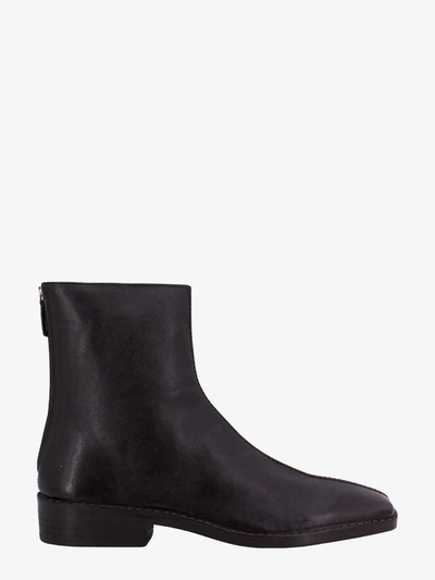 Shop Lemaire Ankle Boots In Brown