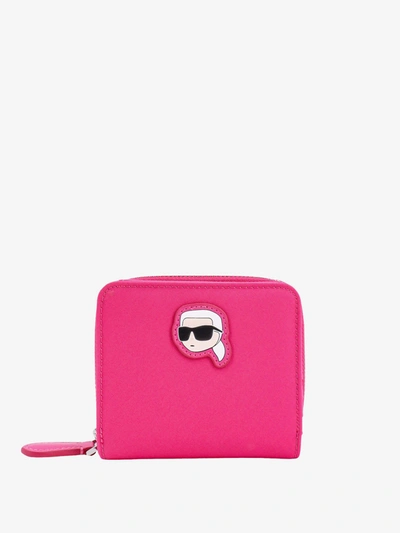Shop Karl Lagerfeld Wallet In Pink