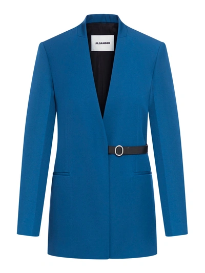 Shop Jil Sander Jacket In Blue