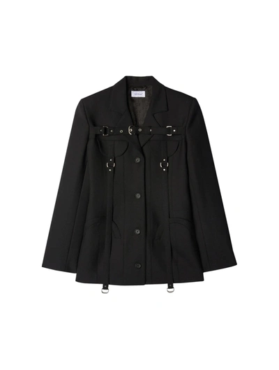 Off-white Off White Cargo Jacket With Straps In Black