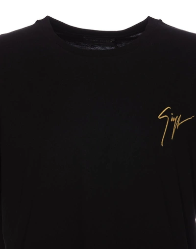 Shop Giuseppe Zanotti T-shirts And Polos In Black