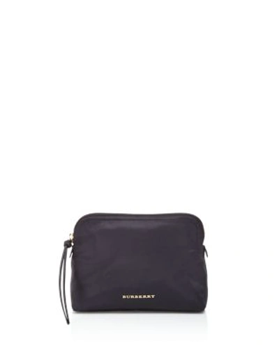 Shop Burberry Large Nylon Pouch In Black