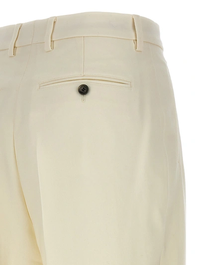 Shop Ami Alexandre Mattiussi Trousers Pences Pants White