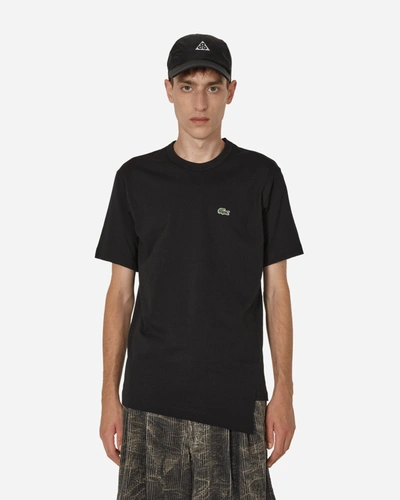Shop Comme Des Garçons Shirt Lacoste Asymmetrical T-shirt In Black