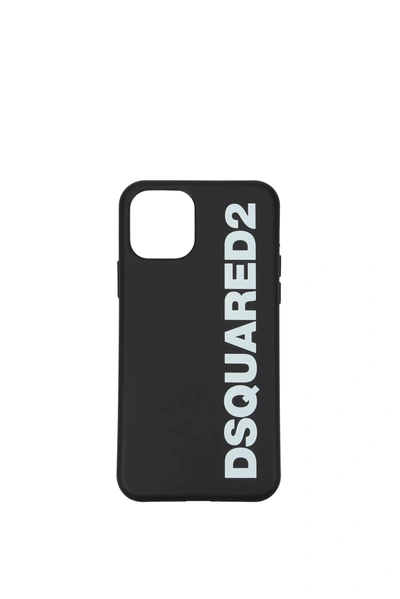 Shop Dsquared2 Iphone Cover Iphone 11 Pro Thermoplastic Black White