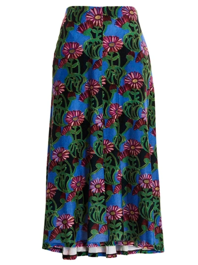 Shop La Doublej 'tulle' Long Skirt In Multicolor