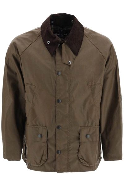 Shop Barbour Classic Bedal Jacket In Waxed Cotton In Brown
