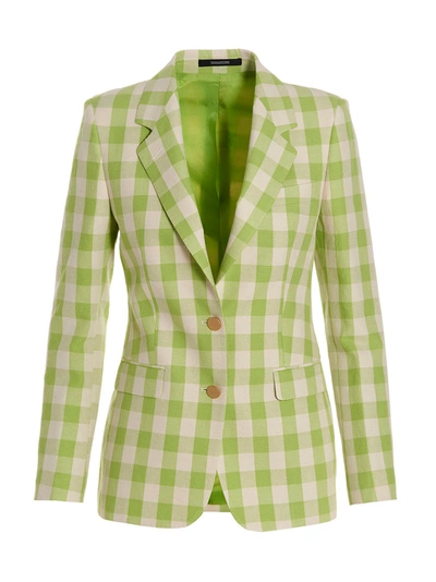 Shop Tagliatore 'parigi' Blazer Jacket In Green