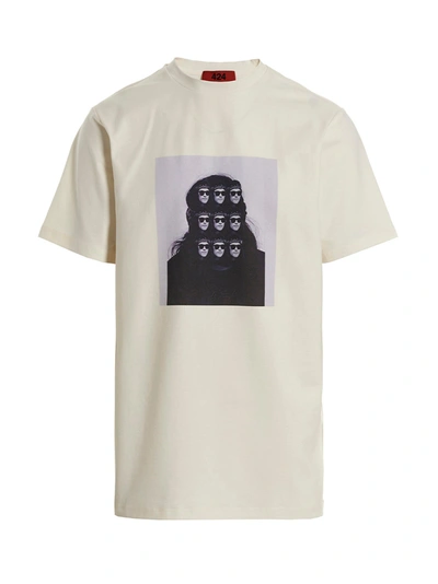 Shop 424 Printed T-shirt In White