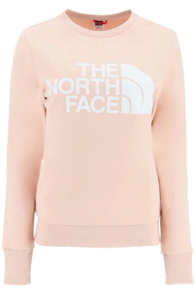 Shop The North Face Logo Sweatshirt In Pink