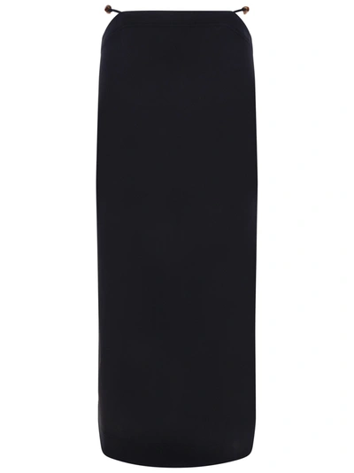 Shop Ganni Maxi Skirt In Black