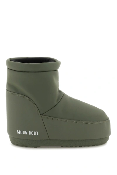 Shop Moon Boot Icon Low Apres Ski Boots In Khaki