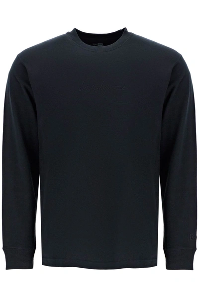 Shop Yohji Yamamoto New Era Long Sleeve T Shirt In Black