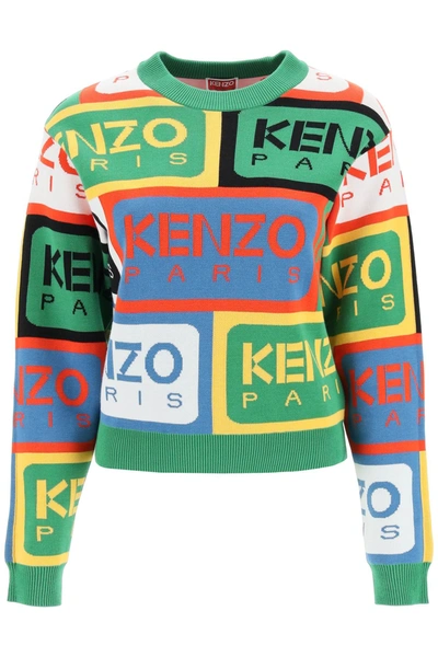 Shop Kenzo ' Labels' Cotton Sweater