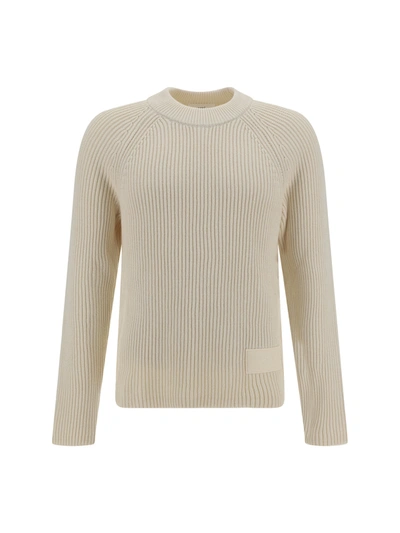 Shop Ami Alexandre Mattiussi Sweater In Ivory