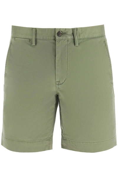 Shop Polo Ralph Lauren Stretch Chino Shorts In Green, Khaki