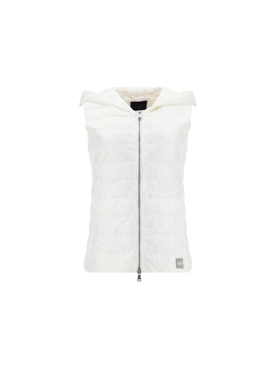 Shop Add Hooded Down Vest In White