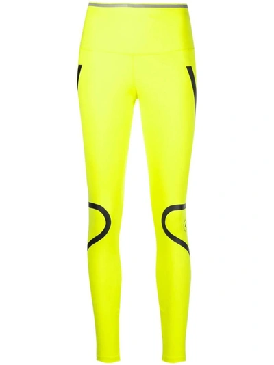 Shop Adidas By Stella Mccartney Pants In Shock Yellow