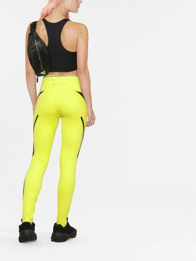 Shop Adidas By Stella Mccartney Pants In Shock Yellow