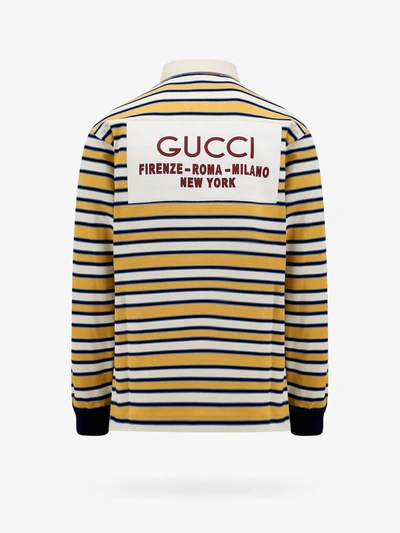 Shop Gucci Man Polo Shirt Man Yellow Polo Shirts