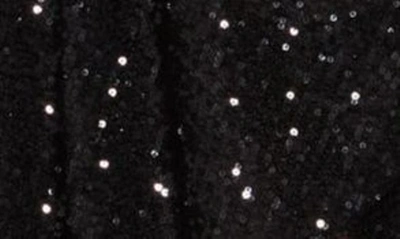 Love By Design Abby Sequin One-shoulder Minidress In Black
